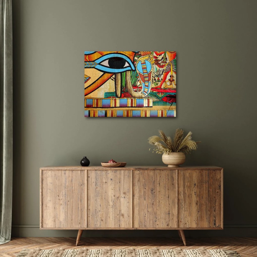 Obraz s egyptskými motívmi (70x50 cm)