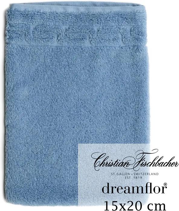 Christian Fischbacher Rukavica na umývanie 15 x 20 cm jeans blue Dreamflor®, Fischbacher