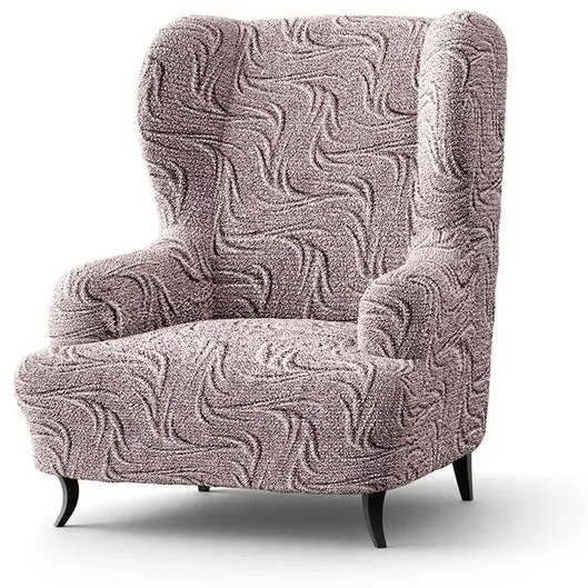 Bielastické poťahy BRILLANTE hnedé kreslo ušiak (š. 60 - 110 cm)