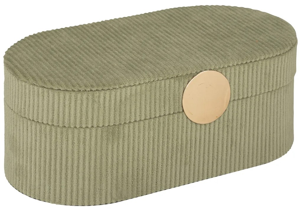 Šperkovnica Enya, 25,5x13x10 cm, zelená