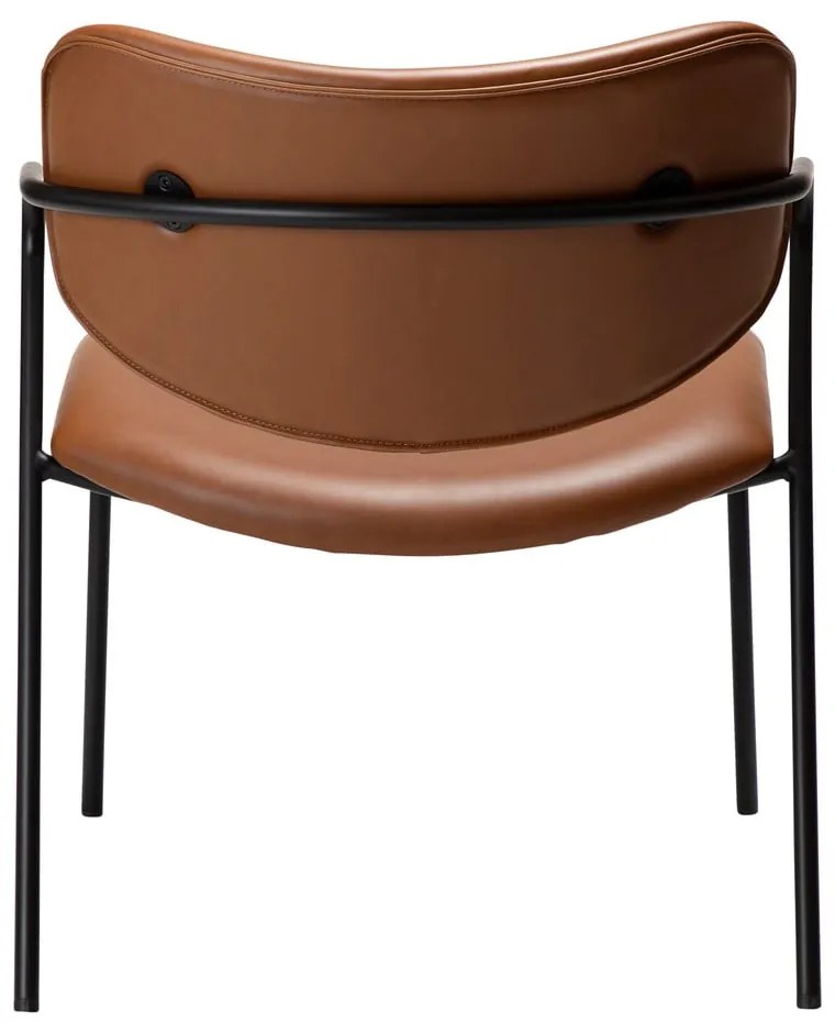 Koňakovohnedé kreslo z imitácie kože Zed – DAN-FORM Denmark