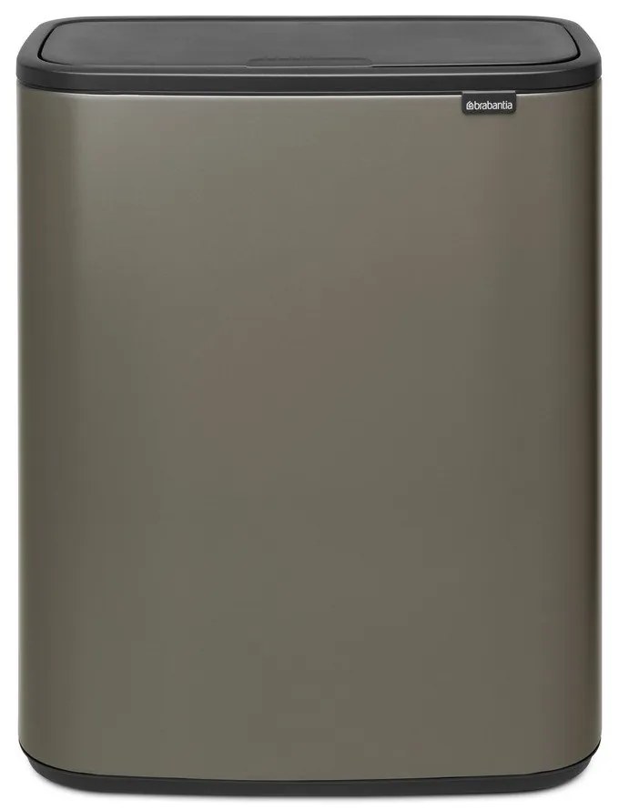 Sivý dotykový oceľový odpadkový kôš 60 l Bo Touch Bin – Brabantia