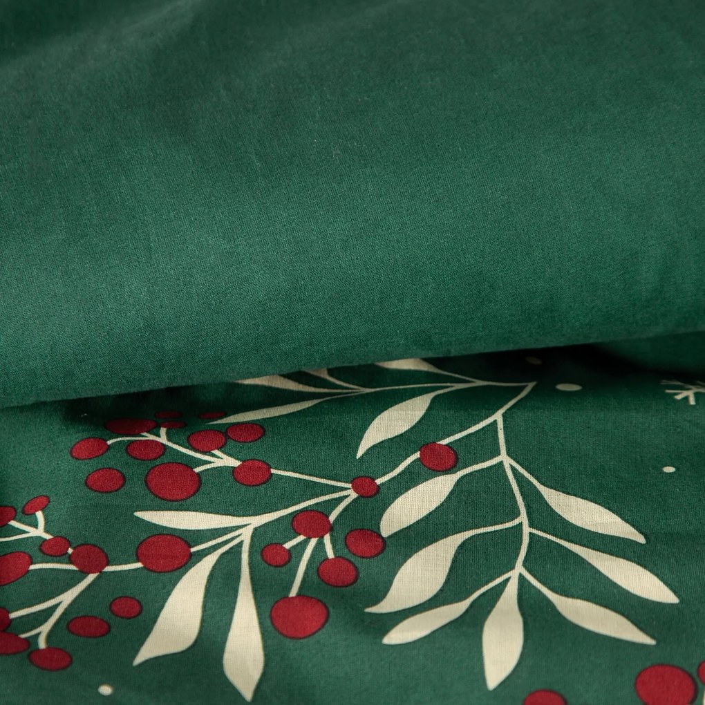 VIANOČNÉ RENFORCÉ OBLIEČKY CRISTIAN 160X200 CM, 2 KS 70X80 CM VZOROVANÉ