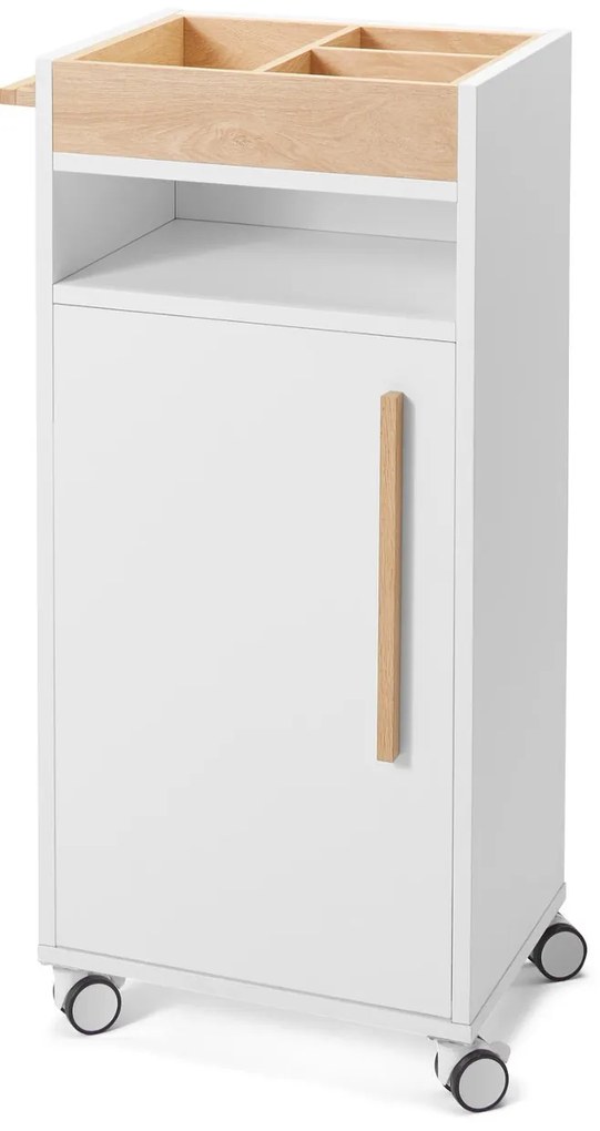 Odkladací vozík do kúpeľne »Eklund«, biely