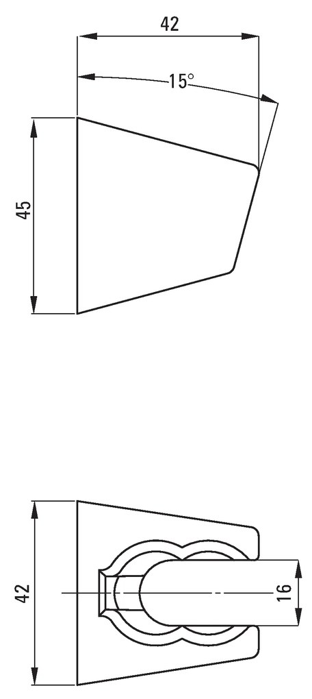 Deante Deante, bodový držiak ručnej sprchovej hlavice, chrómová, ANN_022U