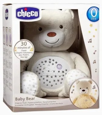 Chicco - Projektor s melódiou BABY BEAR 3xAAA béžová