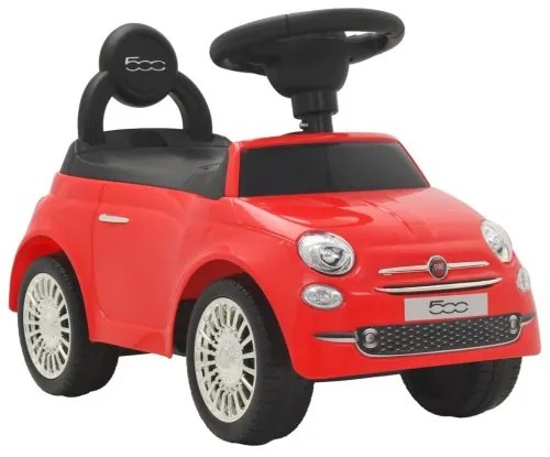 vidaXL Detské autíčko Fiat 500, červené-