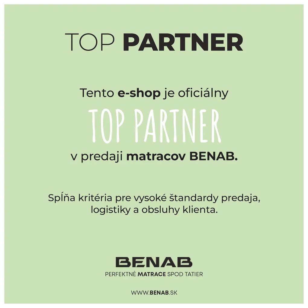 BENAB Matrac s BIO penou OMEGA FLEX  160x200 cm Poťah ALOEVERA