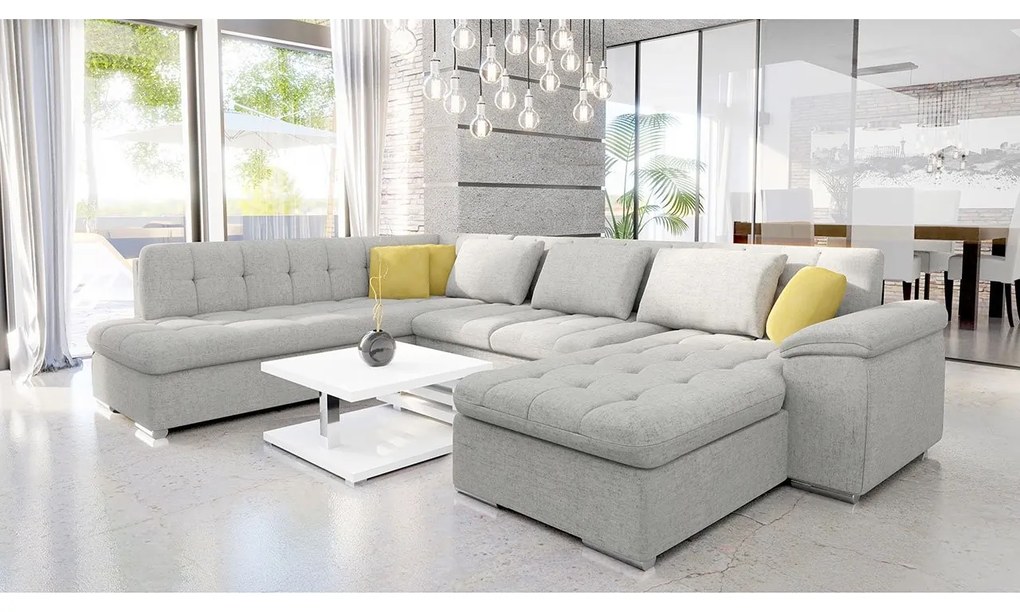 Rohová sedacia súprava Tony Bis Premium, Dostupné poťahy: Terra 06 + Terra 06 + Terra 10 ECO, Strana: Pravá - U