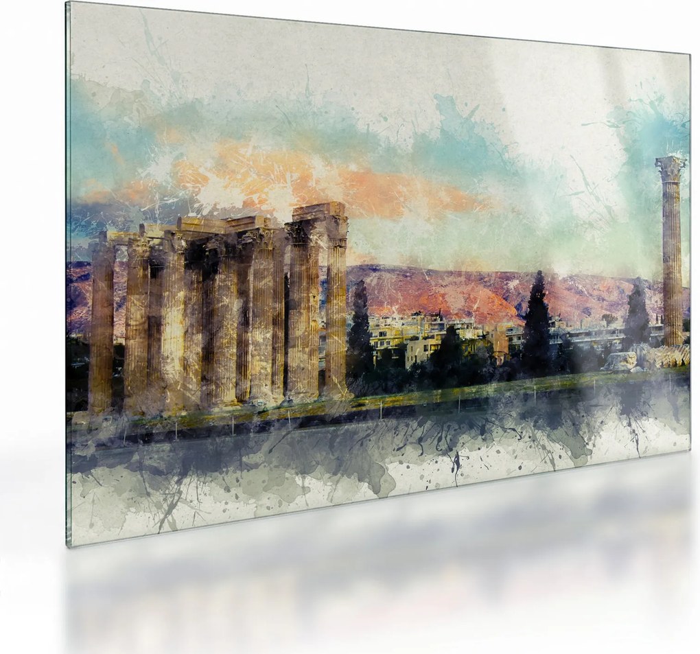 Sklenený obraz - Akropolis, Atény, Grécko (70x50 cm)