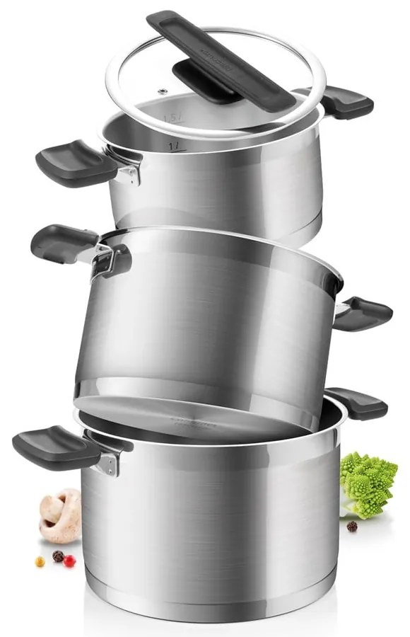 Nerezová súprava riadu 6 ks Compact – Tescoma