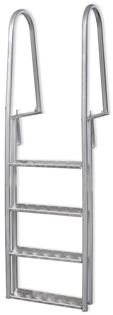 vidaXL Bazénové schodíky/rebrík k bazénu, 4-stupňový, 167 cm