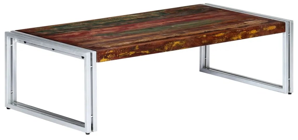 vidaXL Konferenčný stolík masívne recyklované drevo 120x60x35 cm
