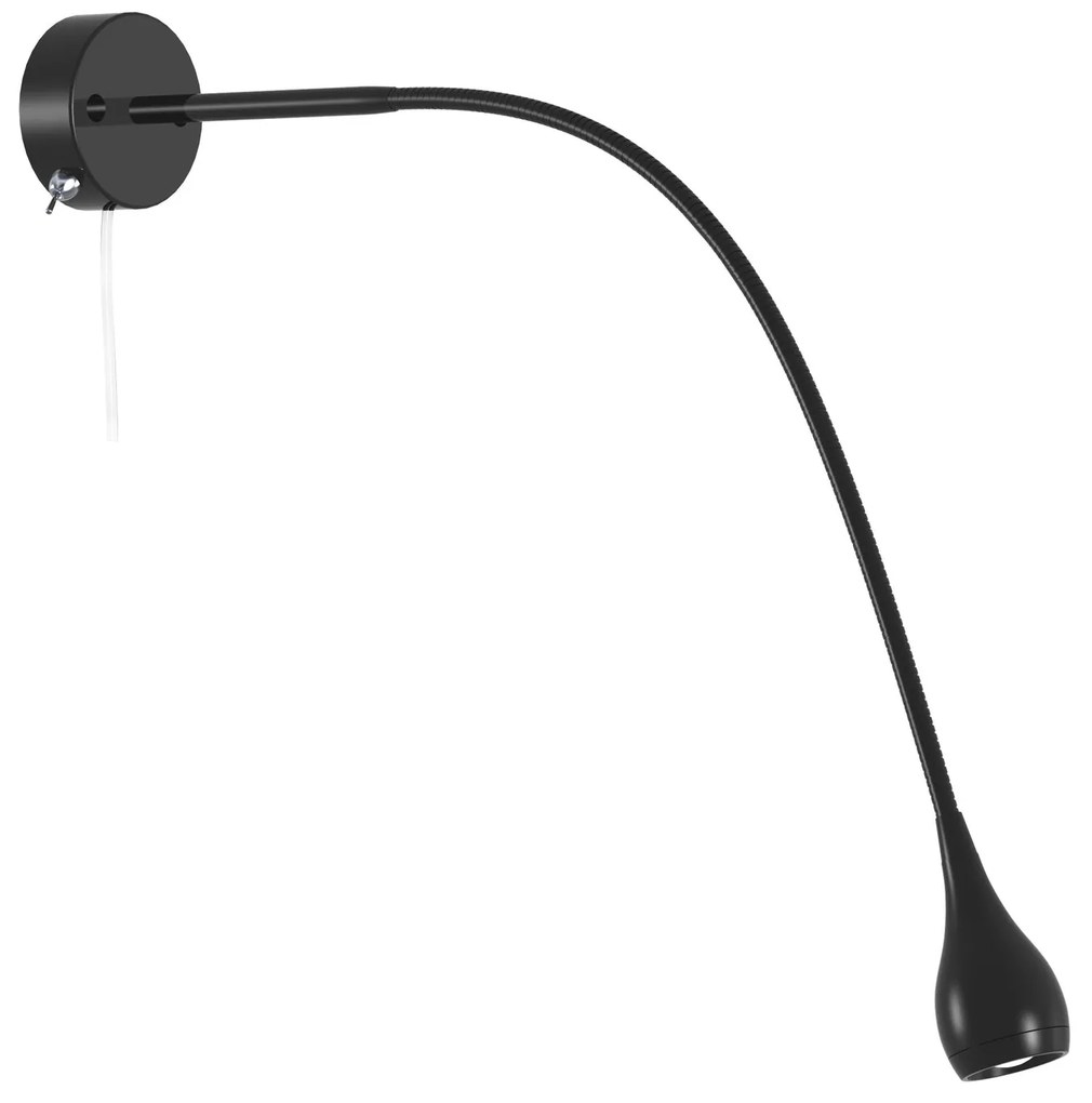 Nástenné svetlo Nordlux Drop (čierna) hliník, plast IP20 320130