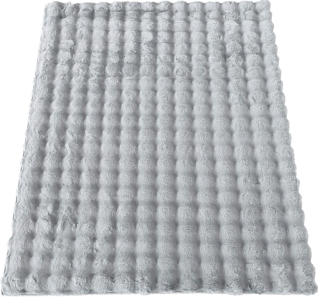 DY Sivý jemný koberec Rabbit Bubble 3D Rozmer: 160x200 cm