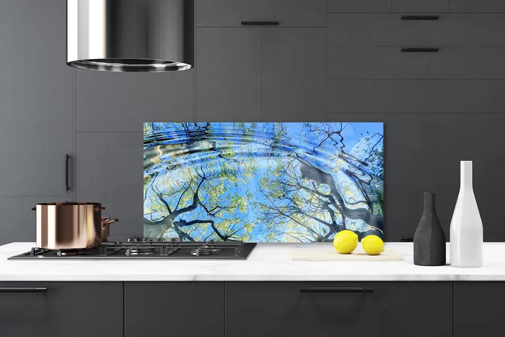 Nástenný panel  Voda stromy umenie 120x60 cm