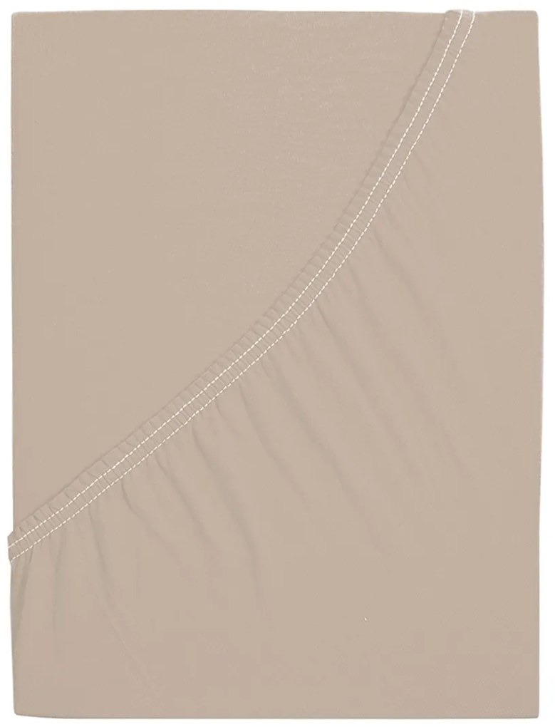 4Home jersey prestieradlo Mako kávová, 180 x 200 cm