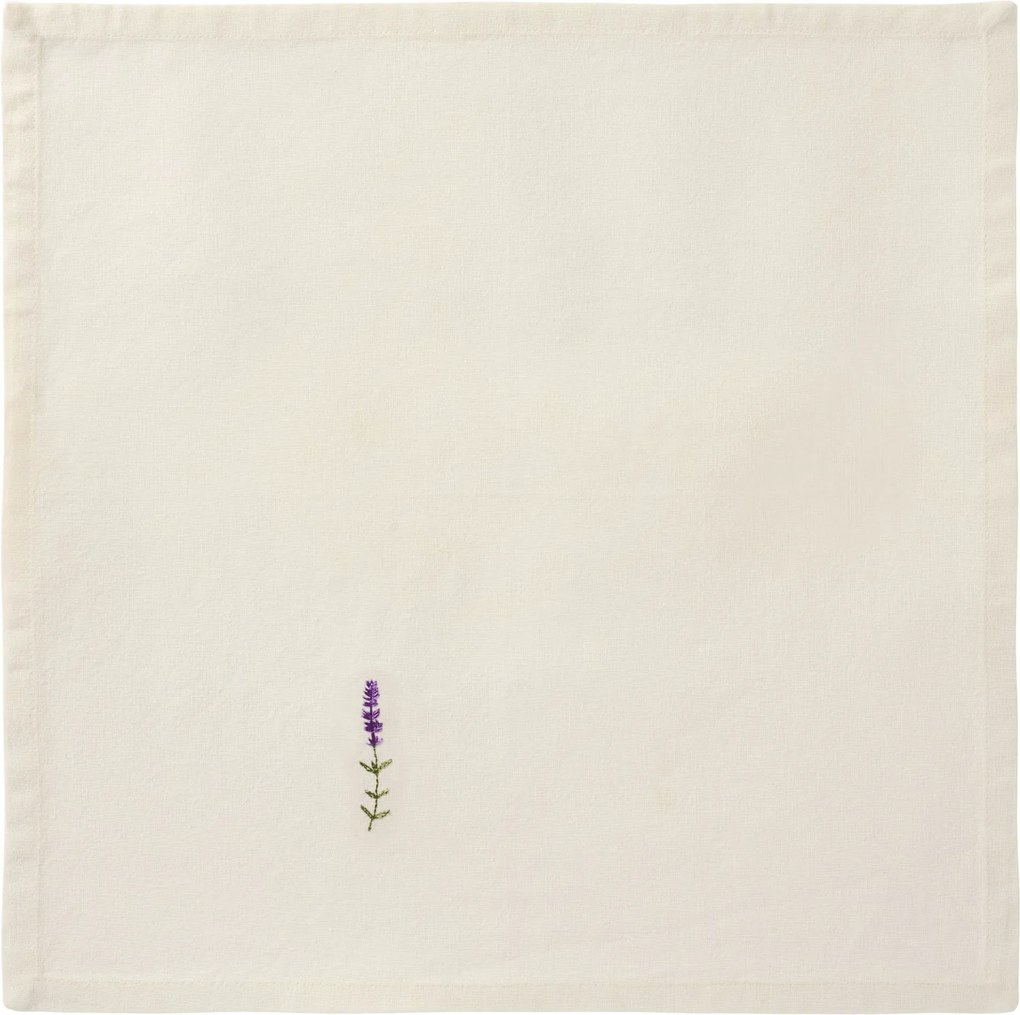 Ib Laursen Látkový obrúsok s výšivkou Flora Lavender