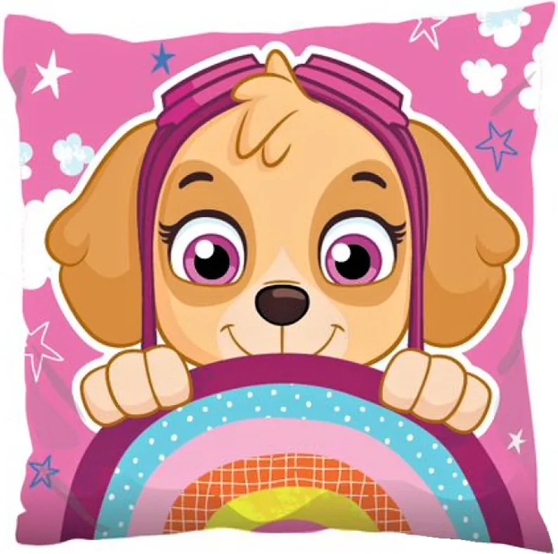 Obojstranný vankúš Tlapková patrola - Skye