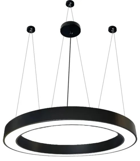 LED Luster na lanku LED/60W/230V 4000K pr. 120 cm čierna