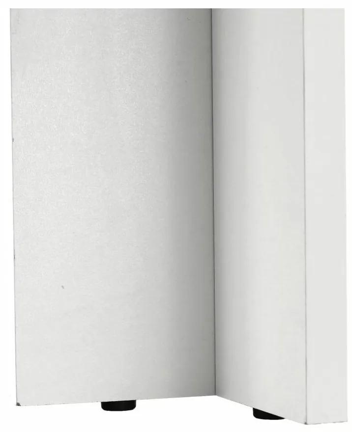 Tempo Kondela Jedálenský stôl, biela/čierna, 120x80 cm, KRAZ