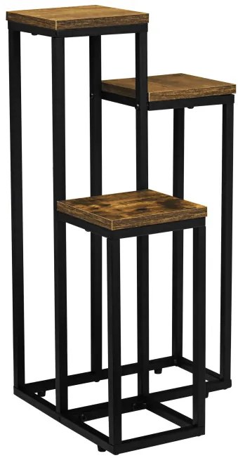 Stojan na kvety MUNIR RUSTIC čierny