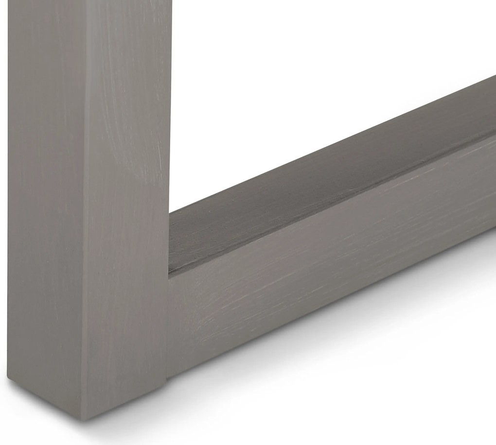 Stolík s obrubou po bokoch, sivý