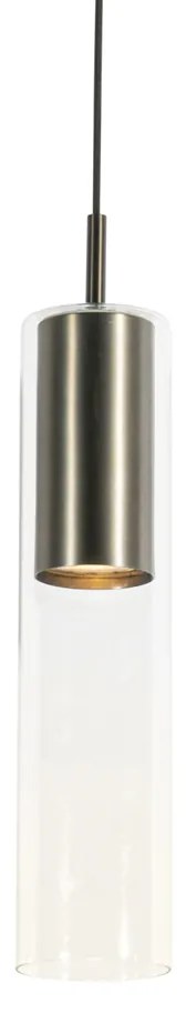 Moderné závesné svietidlo Gunmetal pre 1-fázový koľajnicový systém - Iconic Lloyd