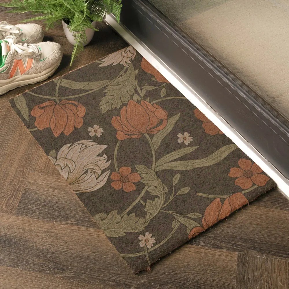 Rohožka z kokosového vlákna 40x60 cm William Morris Rose – Artsy Doormats
