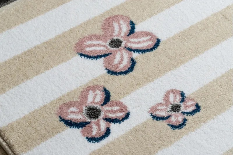 Dywany Łuszczów, Detský kusový koberec Petit Birds cream, 140x190, šedá, detská izba