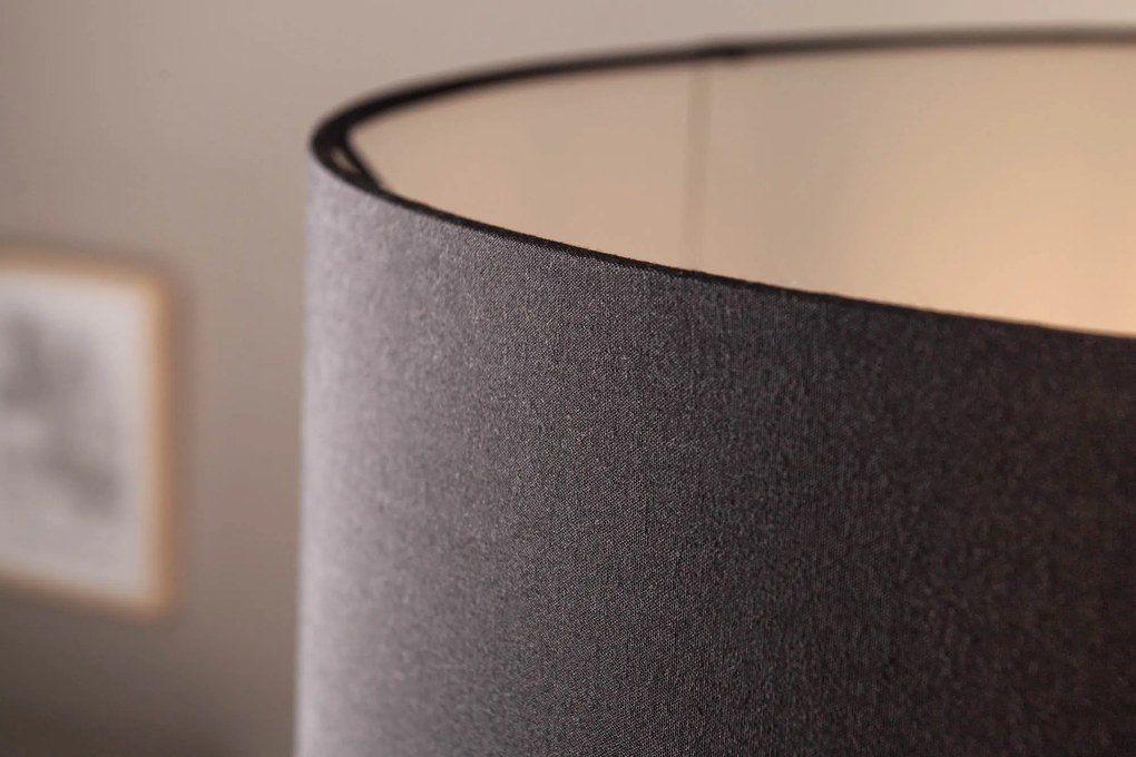 Stojacia lampa Rousilique 180cm čierne naplavené drevo