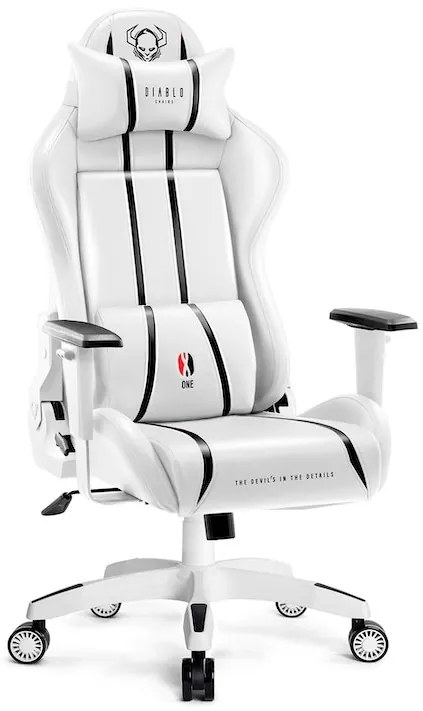 Herné kreslo Diablo X-One 2.0 Normal Size: bielo-čierne Diablochairs