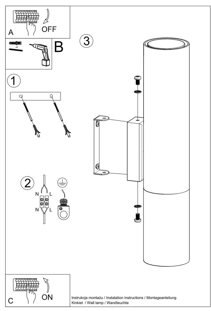 Nástenné svietidlo Loopez, 1x čierne kovové tienidlo, c