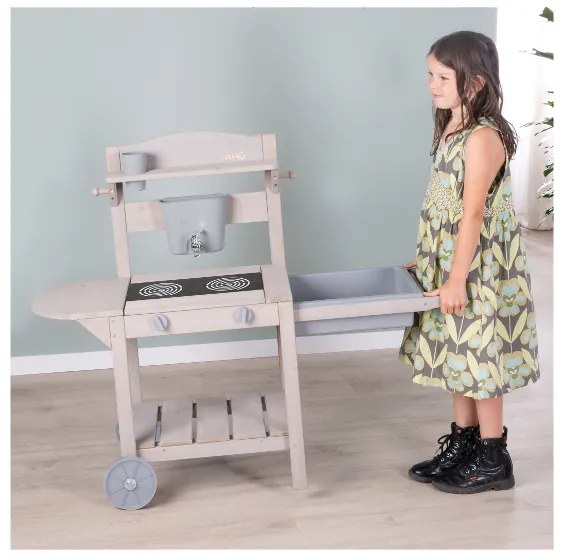 roba Drevená kuchynka s kolieskami  (100393125)