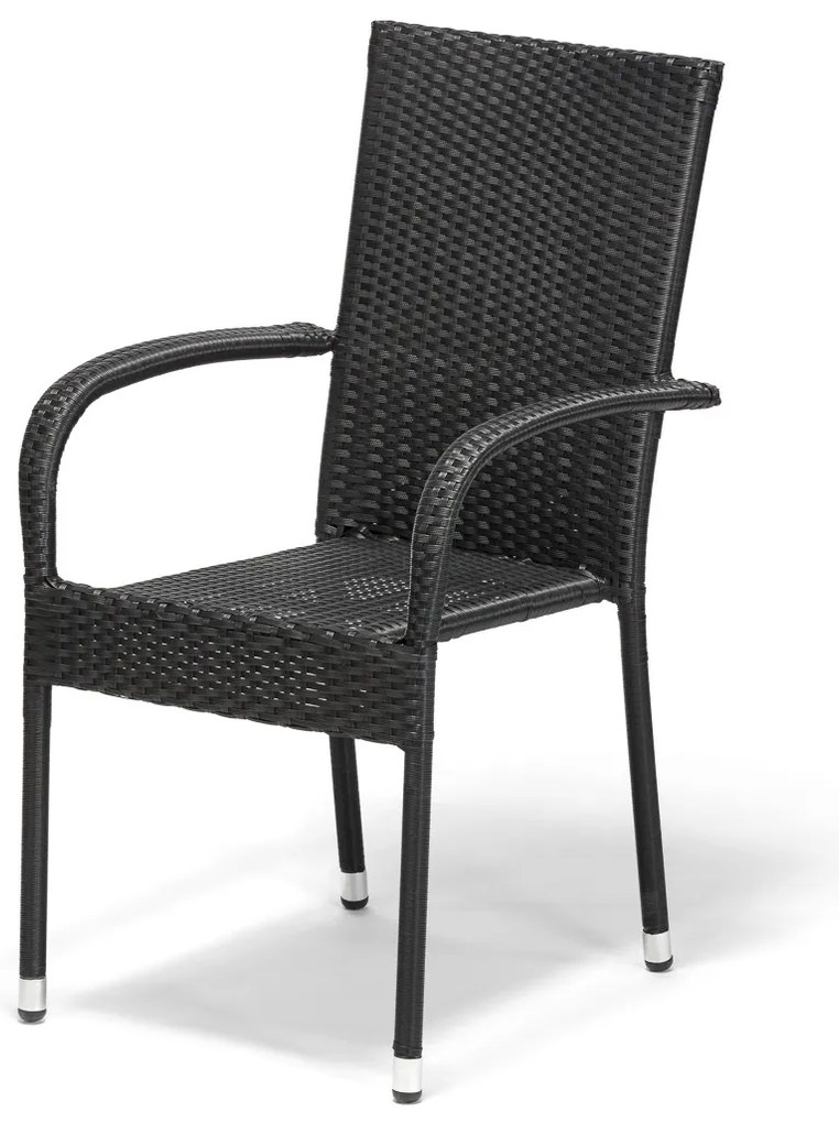 Záhradný jedálenský set Viking M + 4x ratanová stolička Paris