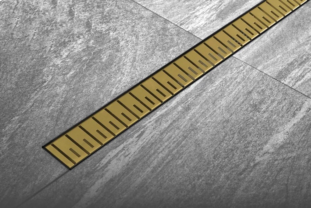 Polysan Polysan, KLAVER podlahový žľab s roštom z nerezové oceli, L-810, DN50, čierna mat, 73731B