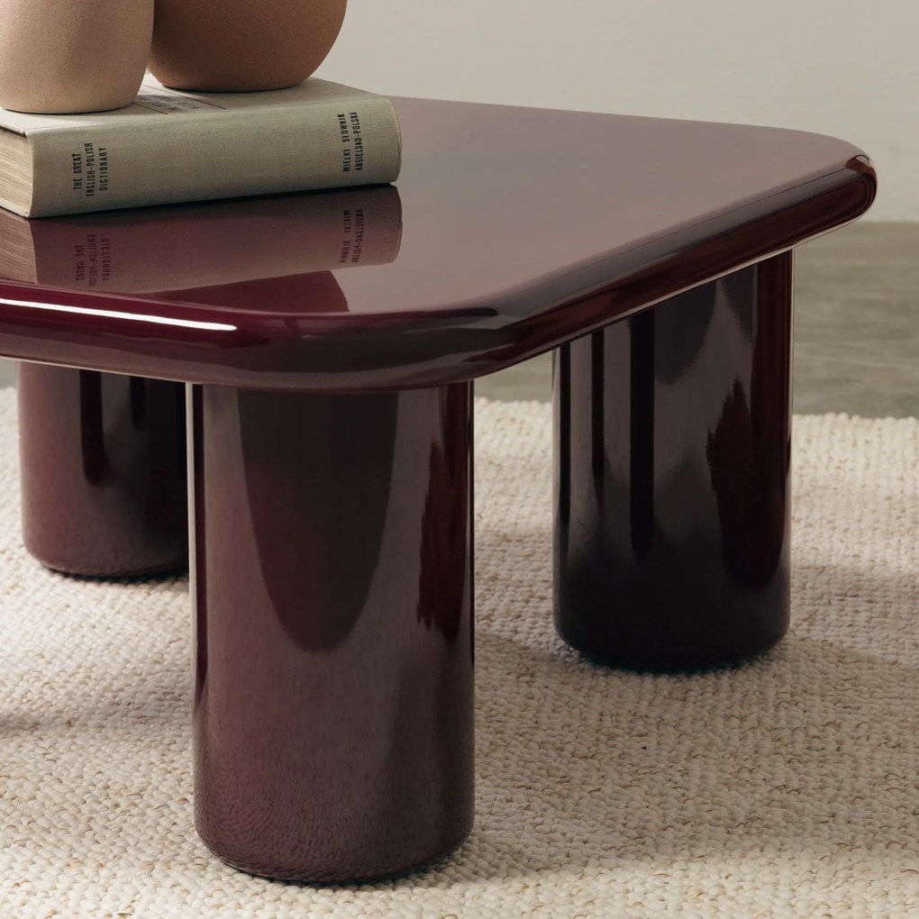Konferenční stolek Cherry 70 cm vínový/třešňový