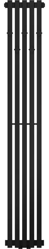 Mexen, Mexen Flux dekoratívny kúpeľňový radiátor 1500 x 240 mm, 450 W, čierny - W127-1500-240-00-70