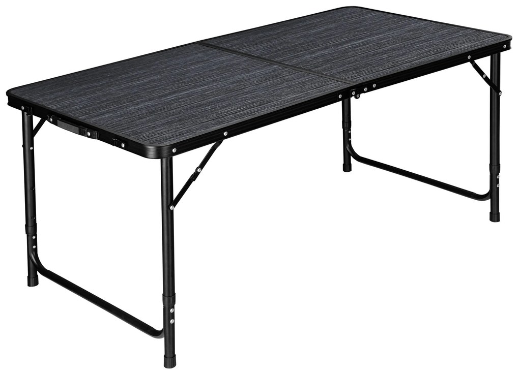 Kempingový set nábytku TRAMP čierny