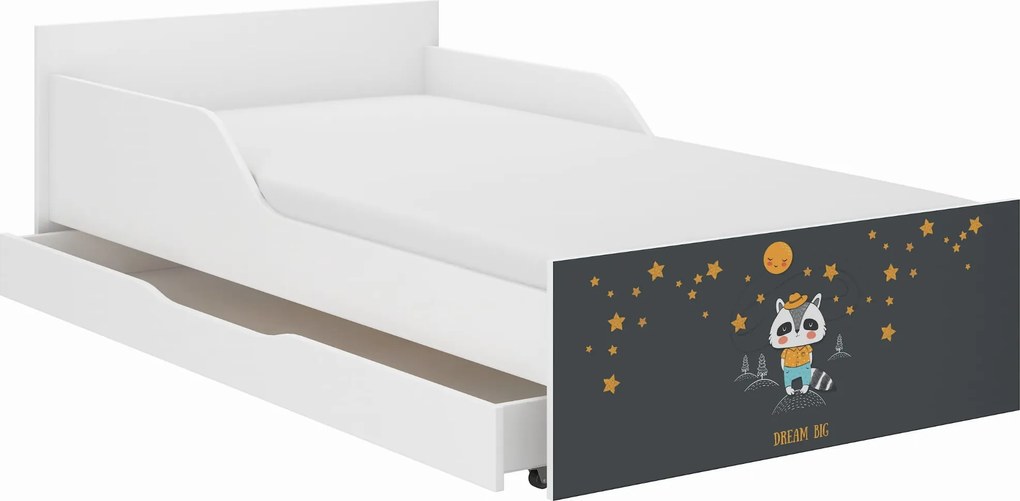 Wooden Toys Detská posteľ PUFI 180x90 BORSUK