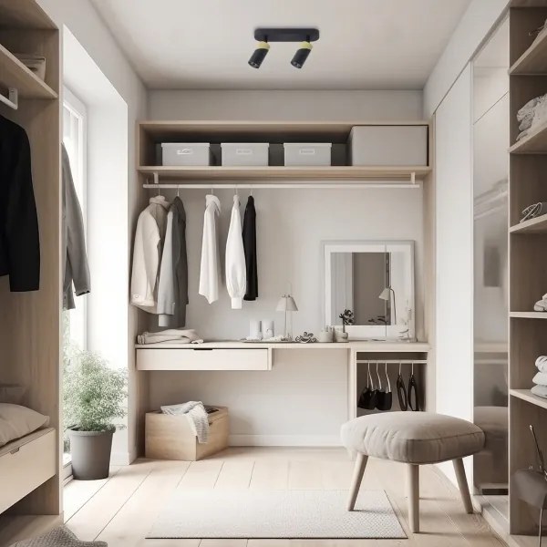 Bodové svietidlo NEO 2xGU10/8W/230V čierna/zlatá