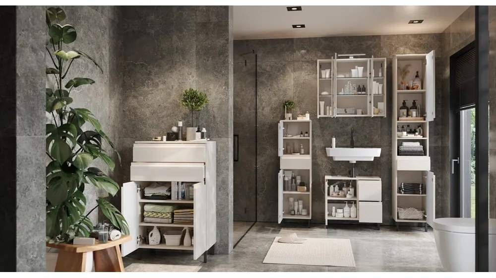 Krémová kúpeľňová zostava Salinas – Germania