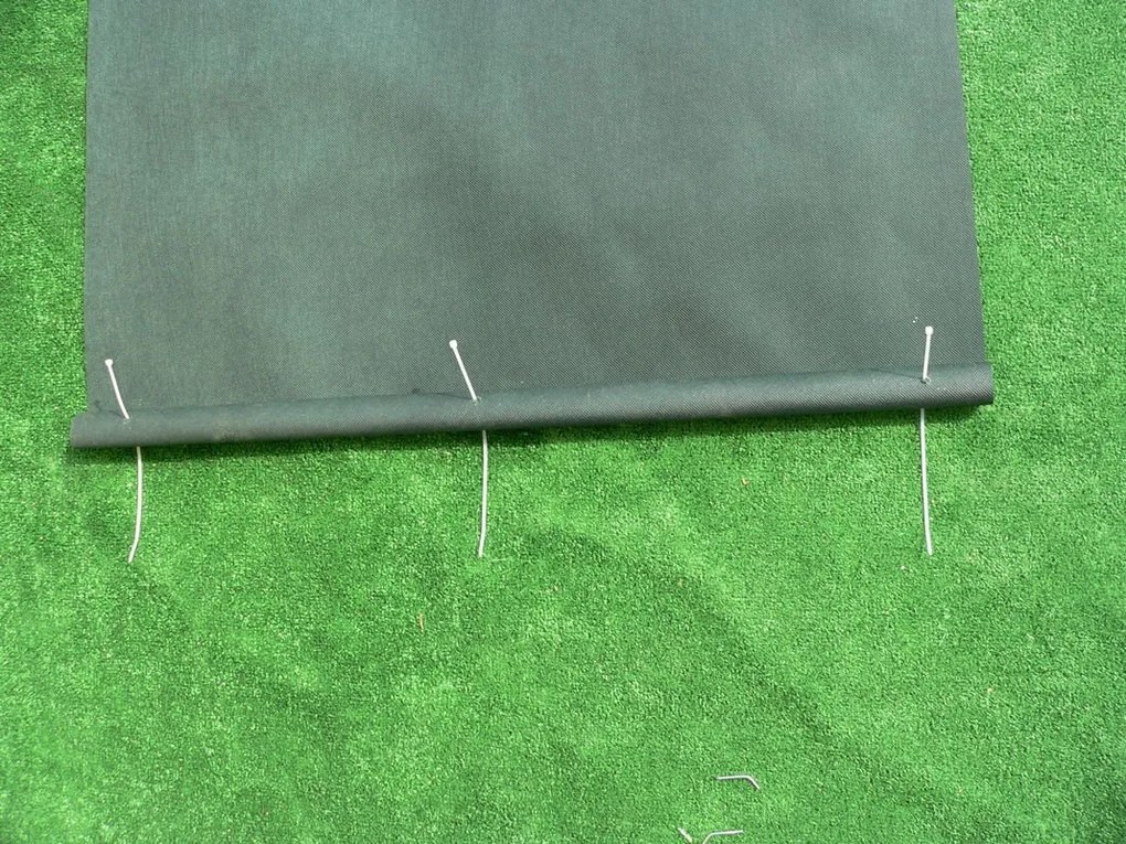 Balkónová zástena - šedá netkaná textília, 1,0x5m