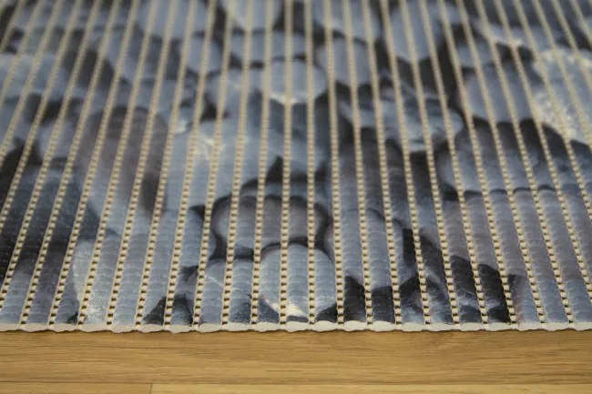 Kúpeľňová penová rohož Softy-tex Kamienky modrá