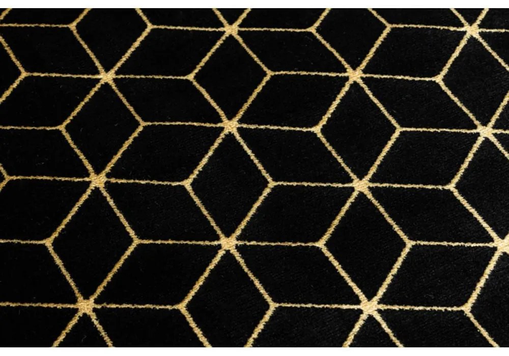 Kusový koberec Jón čierny atyp 70x250cm