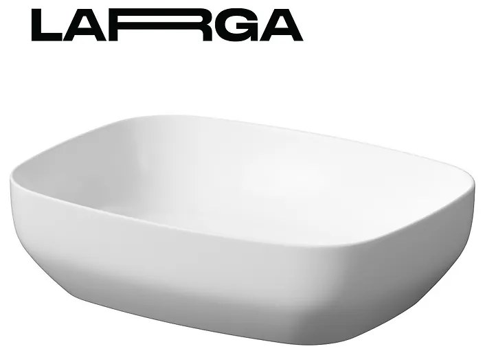 Cersanit Larga, umývadlo na dosku 50x39 cm, biela, K677-016