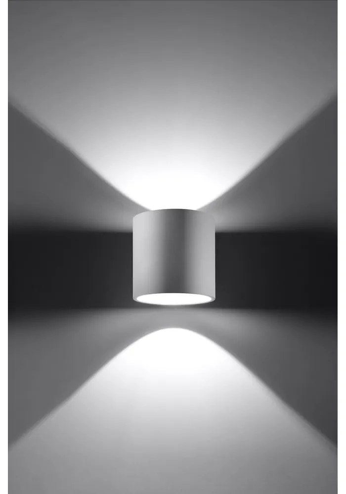 Biele nástenné svietidlo Sollux Roda