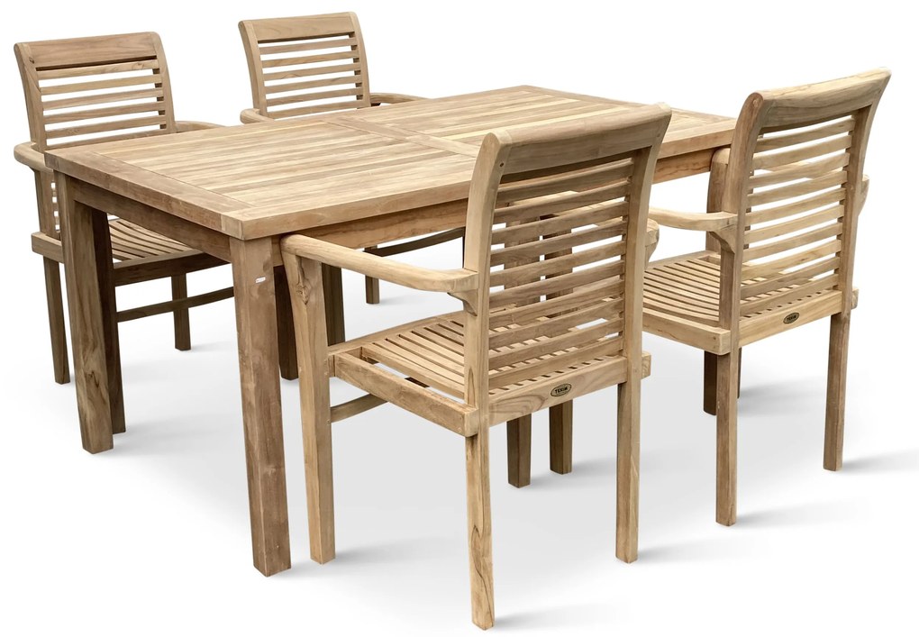 Záhradný teakový set 1+4 pre 4 osoby Garden III.