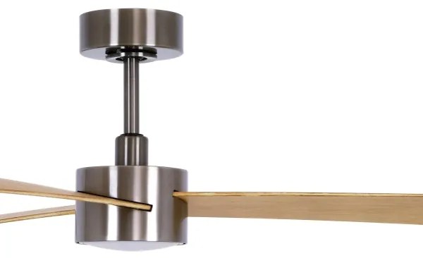 Lucci air 21610449-LED Stmievateľný ventilátor CLIMATE 1xGX53/12W/230Vhnedá/chróm