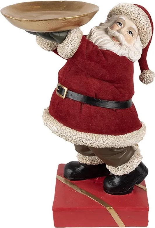 Vianočné dekorácie Santa s miskou - 17*13*26 cm